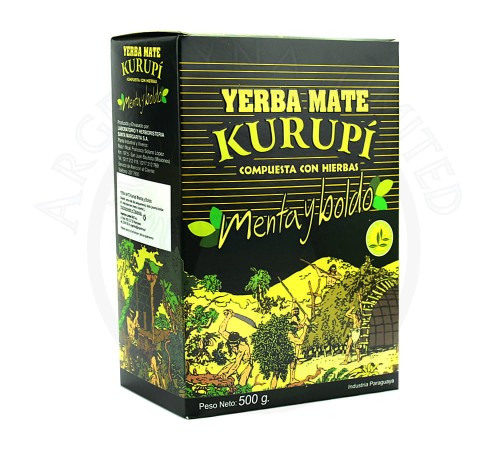 Yerba Mate Kurupi Mięta/Boldo 500g