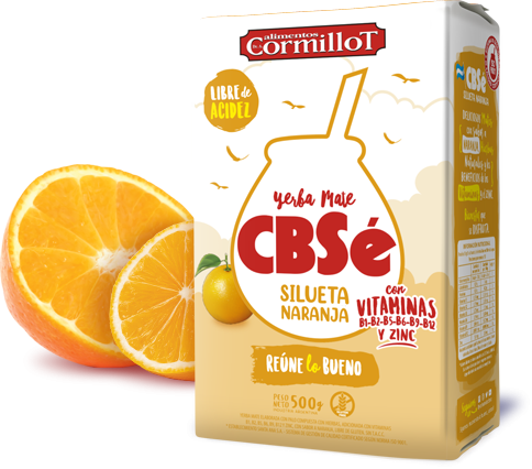 yerba mate cbse silueta naranja 500g