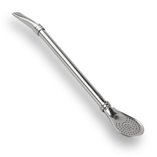 Bombilla La Leona [DBL19S] inox, 19cm + szczoteczka (komplet)